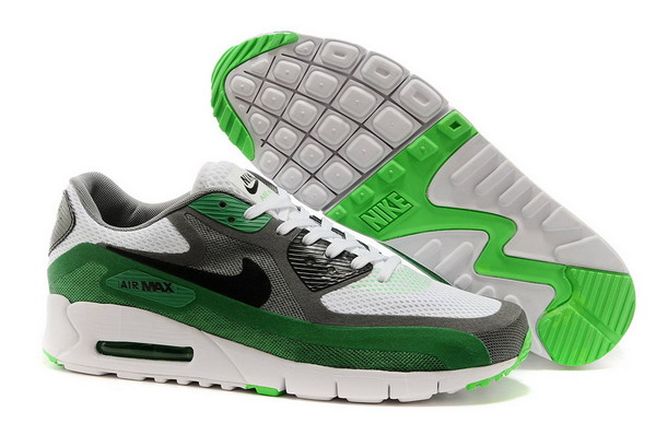 Air Max 90 Breathe Mens Shoe White / Black / Grey / Green